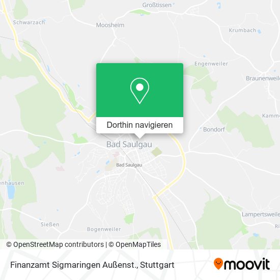 Finanzamt Sigmaringen Außenst. Karte