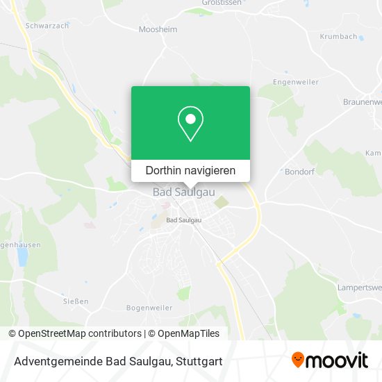 Adventgemeinde Bad Saulgau Karte