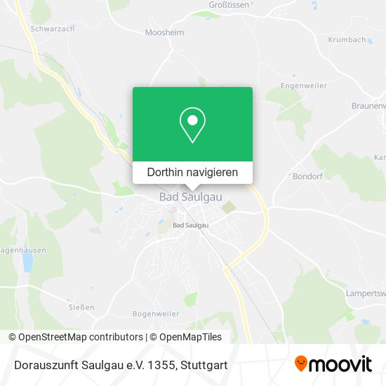 Dorauszunft Saulgau e.V. 1355 Karte