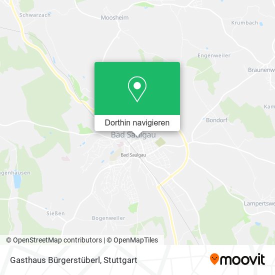 Gasthaus Bürgerstüberl Karte