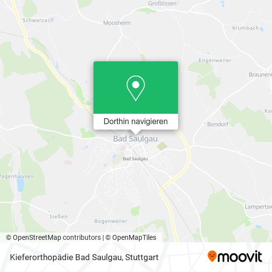 Kieferorthopädie Bad Saulgau Karte