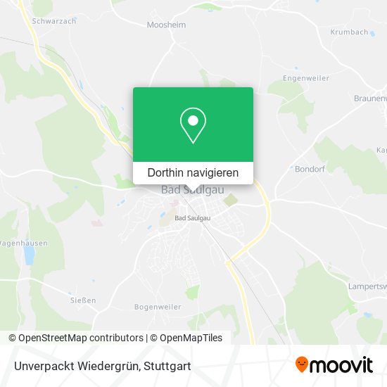 Unverpackt Wiedergrün Karte