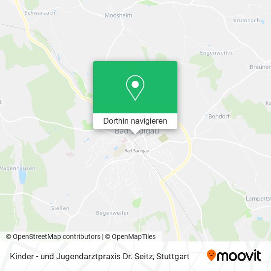 Kinder - und Jugendarztpraxis Dr. Seitz Karte