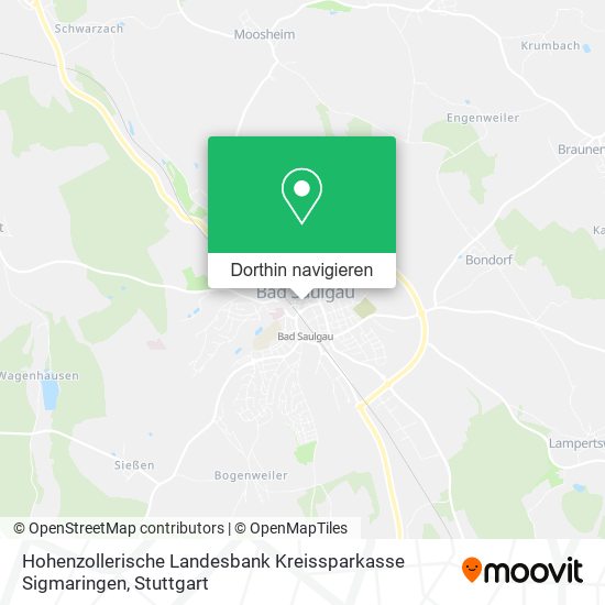 Hohenzollerische Landesbank Kreissparkasse Sigmaringen Karte