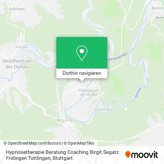 Hypnosetherapie Beratung Coaching Birgit Segatz Fridingen Tuttlingen Karte