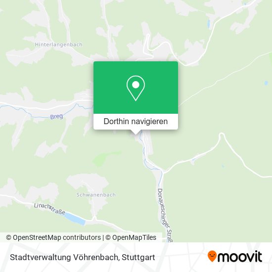 Stadtverwaltung Vöhrenbach Karte