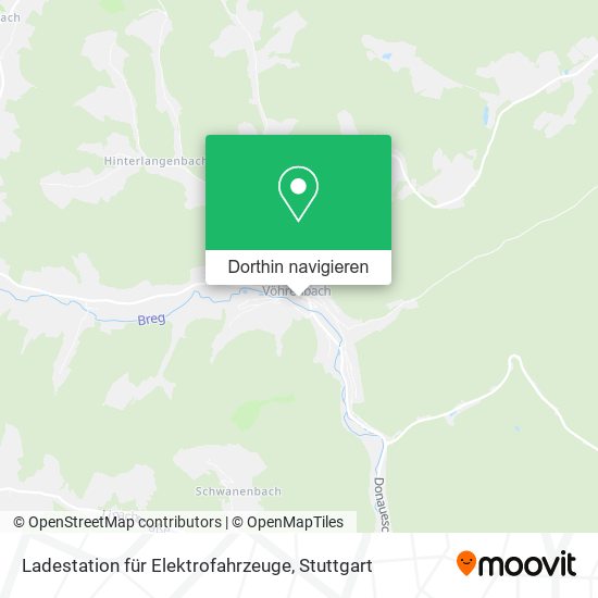 Ladestation für Elektrofahrzeuge Karte