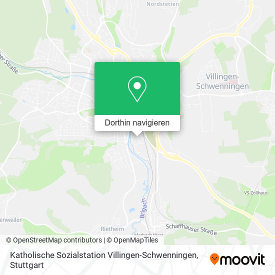 Katholische Sozialstation Villingen-Schwenningen Karte
