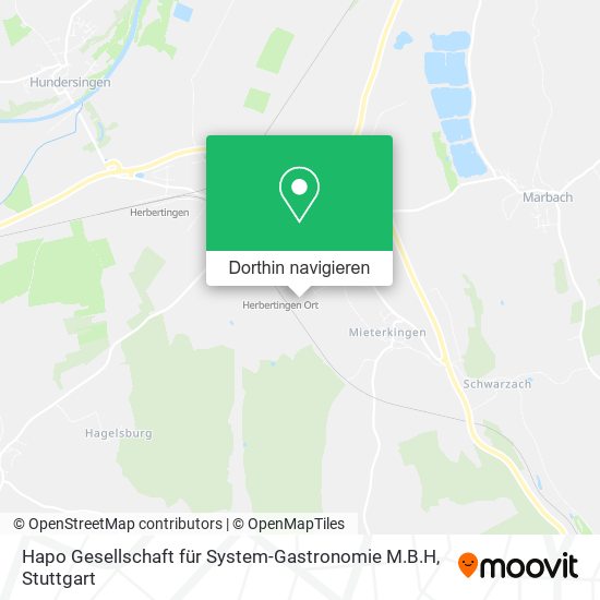 Hapo Gesellschaft für System-Gastronomie M.B.H Karte