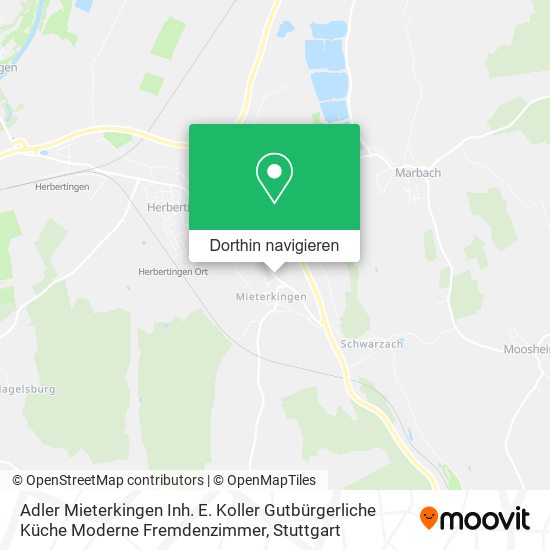 Adler Mieterkingen Inh. E. Koller Gutbürgerliche Küche Moderne Fremdenzimmer Karte