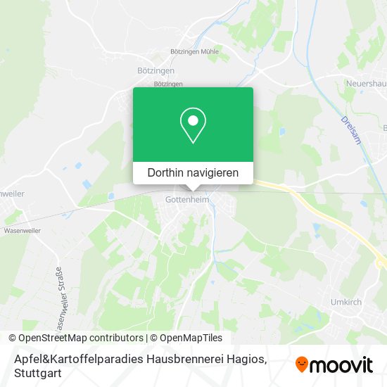 Apfel&Kartoffelparadies Hausbrennerei Hagios Karte