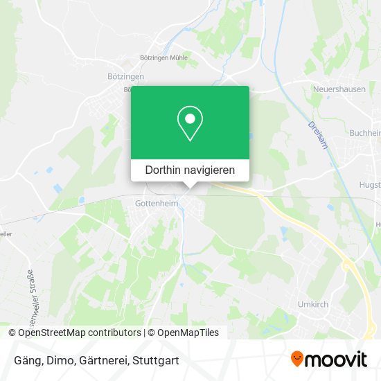 Gäng, Dimo, Gärtnerei Karte