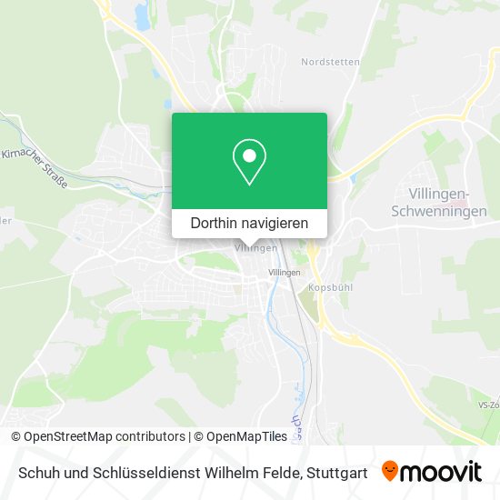 Schuh und Schlüsseldienst Wilhelm Felde Karte