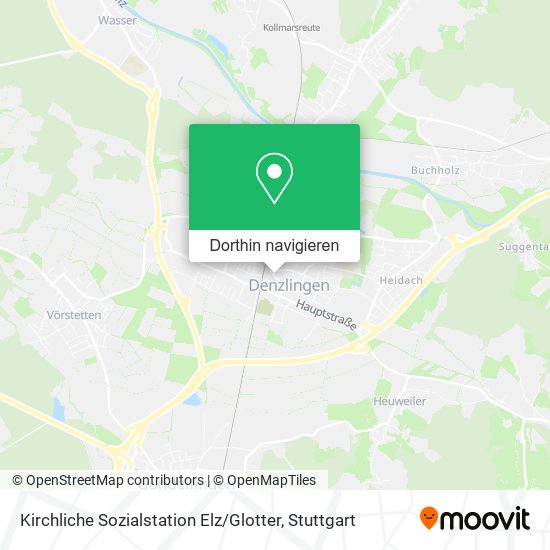 Kirchliche Sozialstation Elz / Glotter Karte