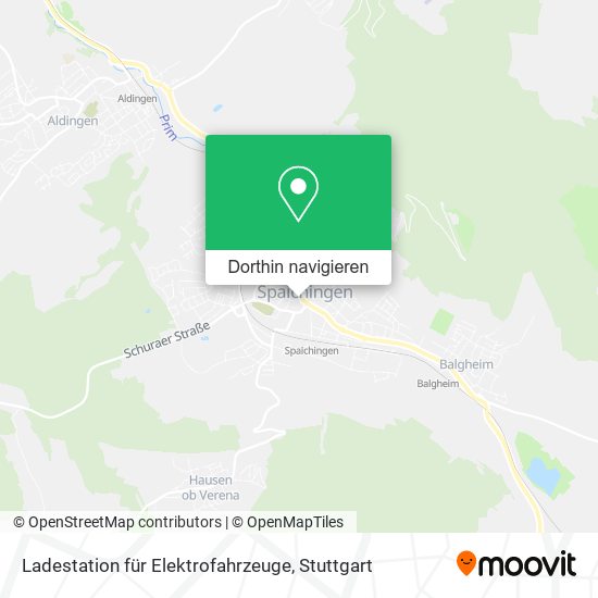 Ladestation für Elektrofahrzeuge Karte