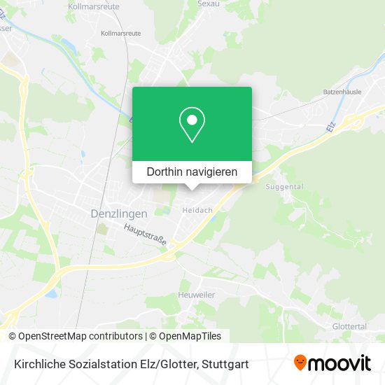 Kirchliche Sozialstation Elz / Glotter Karte