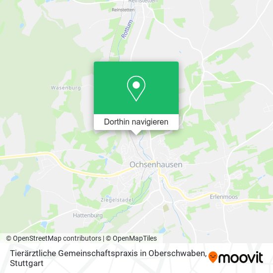 Tierärztliche Gemeinschaftspraxis in Oberschwaben Karte