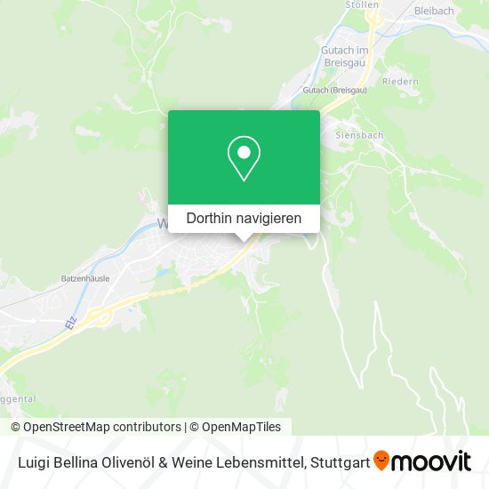 Luigi Bellina Olivenöl & Weine Lebensmittel Karte