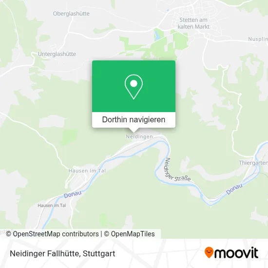 Neidinger Fallhütte Karte