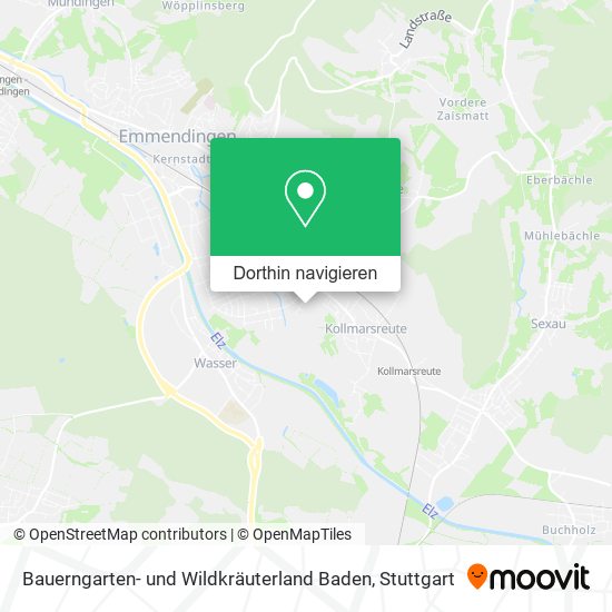 Bauerngarten- und Wildkräuterland Baden Karte