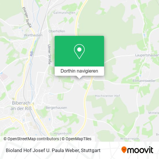 Bioland Hof Josef U. Paula Weber Karte