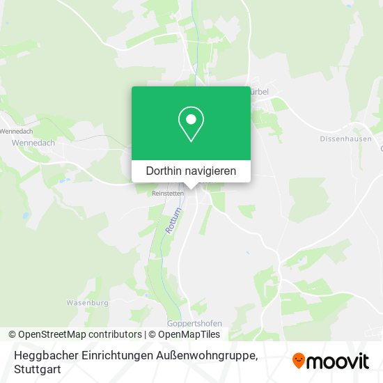 Heggbacher Einrichtungen Außenwohngruppe Karte