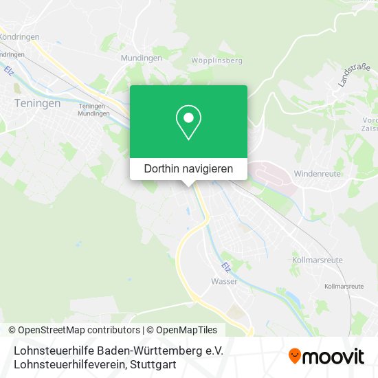 Lohnsteuerhilfe Baden-Württemberg e.V. Lohnsteuerhilfeverein Karte