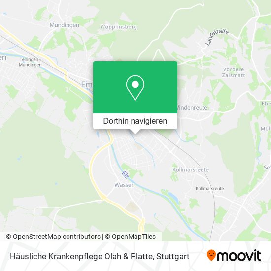 Häusliche Krankenpflege Olah & Platte Karte
