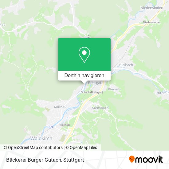 Bäckerei Burger Gutach Karte