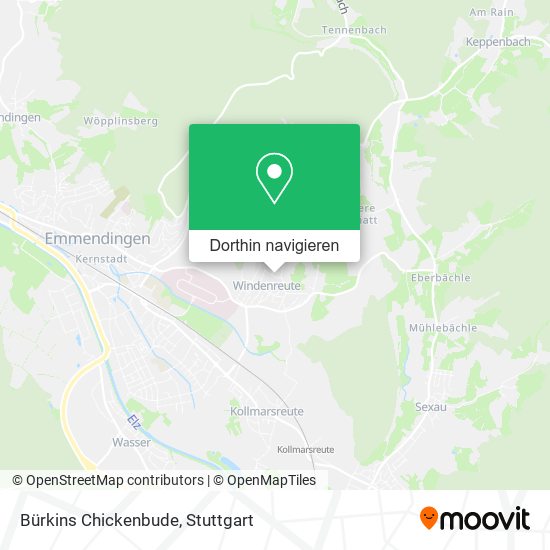 Bürkins Chickenbude Karte