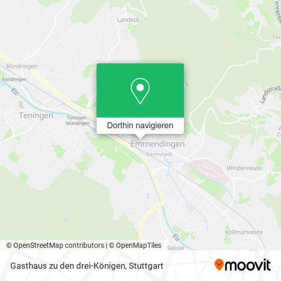 Gasthaus zu den drei-Königen Karte