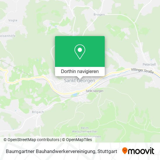 Baumgartner Bauhandwerkervereinigung Karte