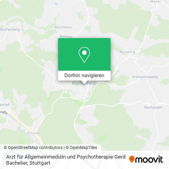 Arzt für Allgemeinmedizin und Psychotherapie Gerd Bachelier Karte