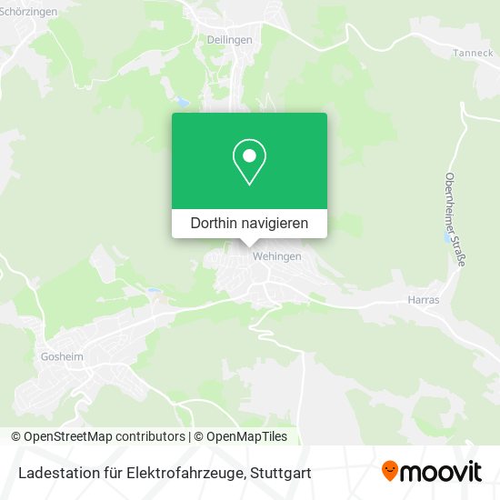 Ladestation für Elektrofahrzeuge Karte