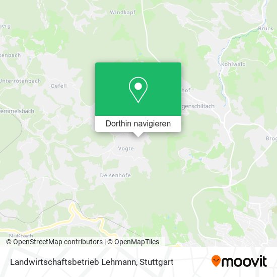 Landwirtschaftsbetrieb Lehmann Karte