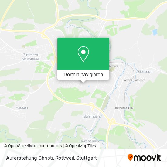 Auferstehung Christi, Rottweil Karte