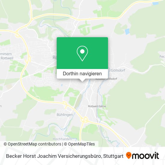 Becker Horst Joachim Versicherungsbüro Karte