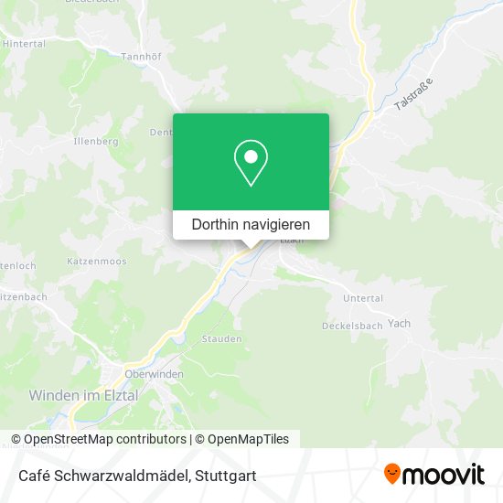 Café Schwarzwaldmädel Karte
