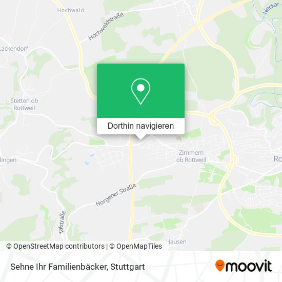 Sehne Ihr Familienbäcker Karte