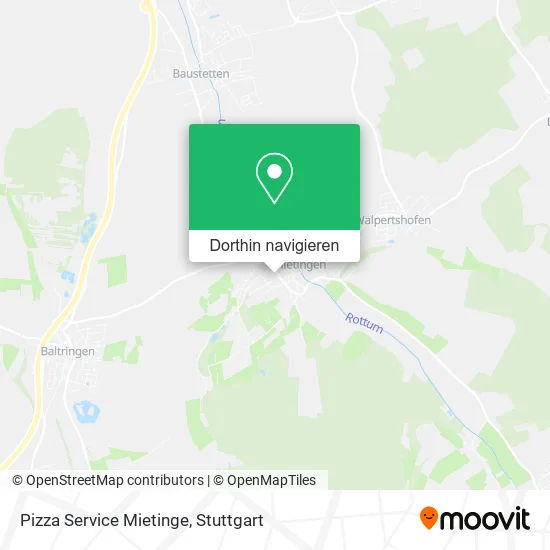 Pizza Service Mietinge Karte