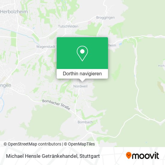 Michael Hensle Getränkehandel Karte