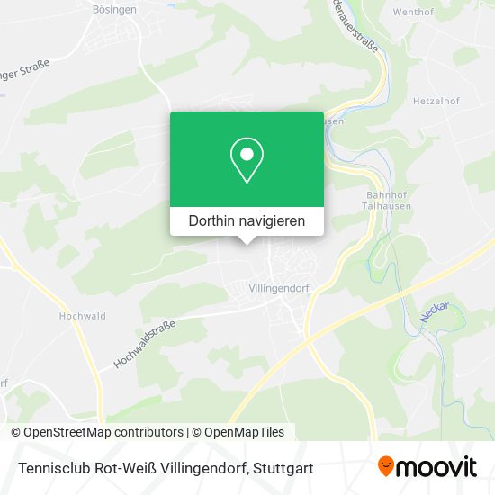 Tennisclub Rot-Weiß Villingendorf Karte