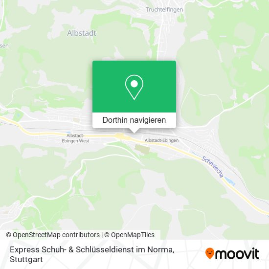 Express Schuh- & Schlüsseldienst im Norma Karte