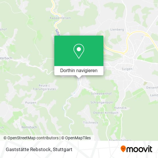 Gaststätte Rebstock Karte