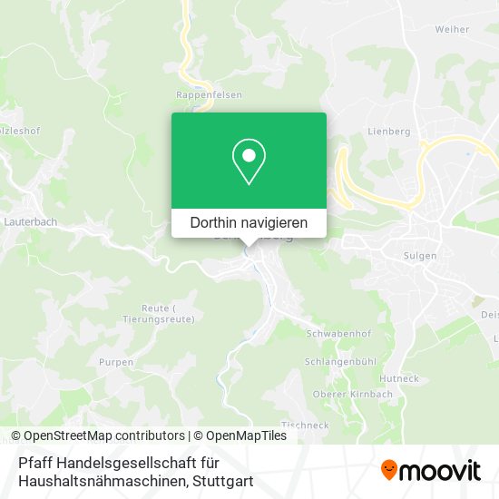 Pfaff Handelsgesellschaft für Haushaltsnähmaschinen Karte
