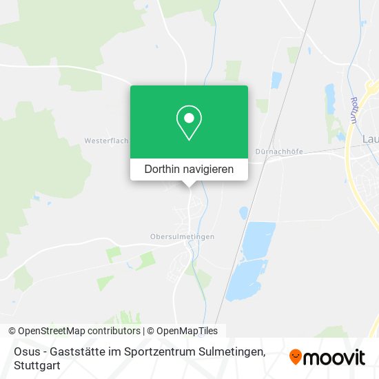 Osus - Gaststätte im Sportzentrum Sulmetingen Karte