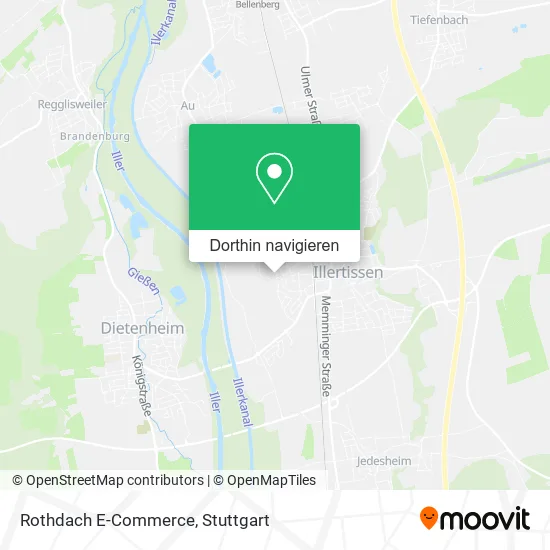 Rothdach E-Commerce Karte