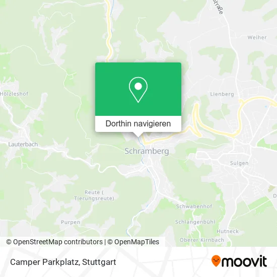 Camper Parkplatz Karte