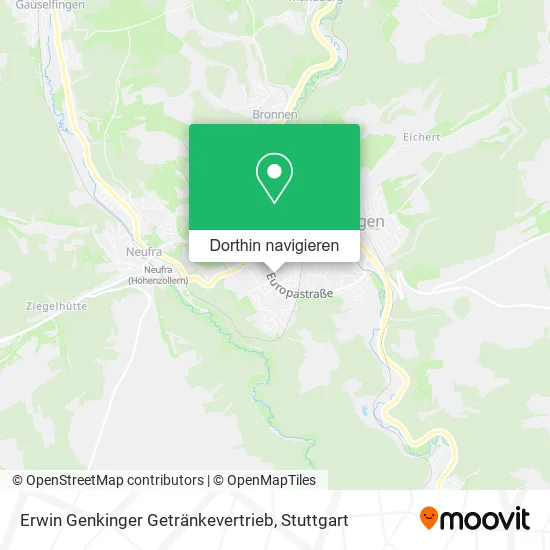 Erwin Genkinger Getränkevertrieb Karte