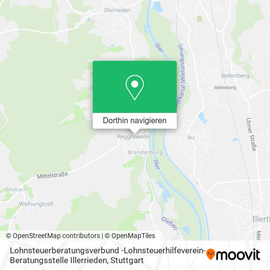 Lohnsteuerberatungsverbund -Lohnsteuerhilfeverein- Beratungsstelle Illerrieden Karte